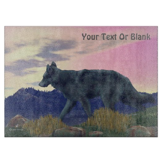 Wolf Schneidebrett (Vorderseite)