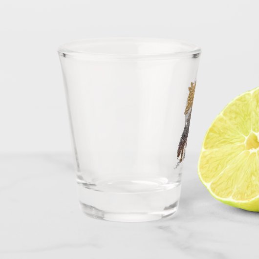 Wolf-Schussglas Schnapsglas (Links)