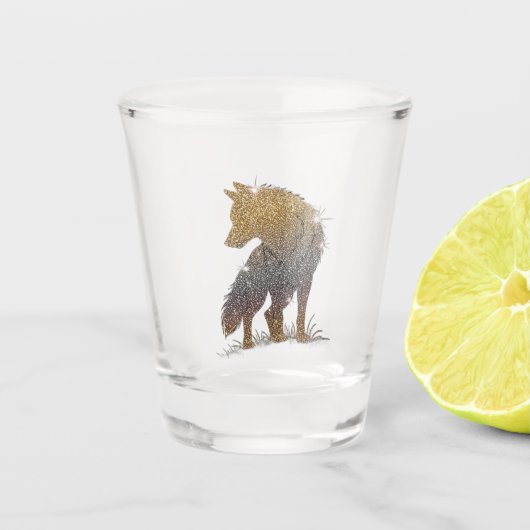 Wolf-Schussglas Schnapsglas (Vorderseite)