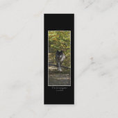 WOLF-SCHUTZLesezeichen \ Visitenkarten Mini Visitenkarte (Rückseite)