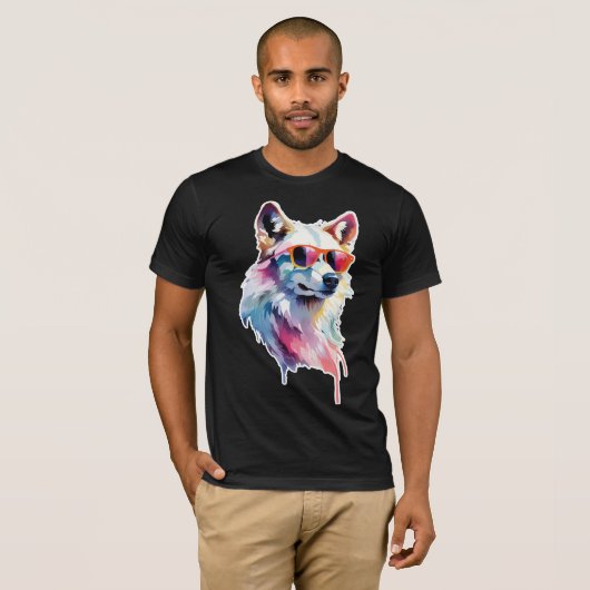Wolf schwänzt T-Shirt (Vorne ganz)