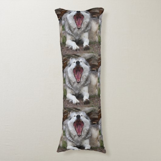 Wolf Seitenschläferkissen (Vorderseite Vertikal)