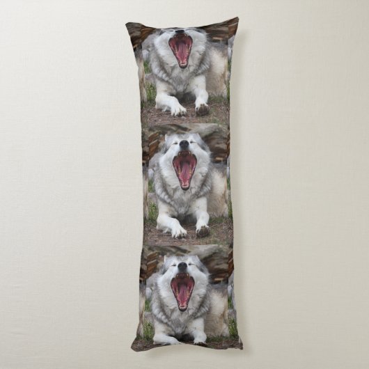 Wolf Seitenschläferkissen (Rückseite (Vertikal))