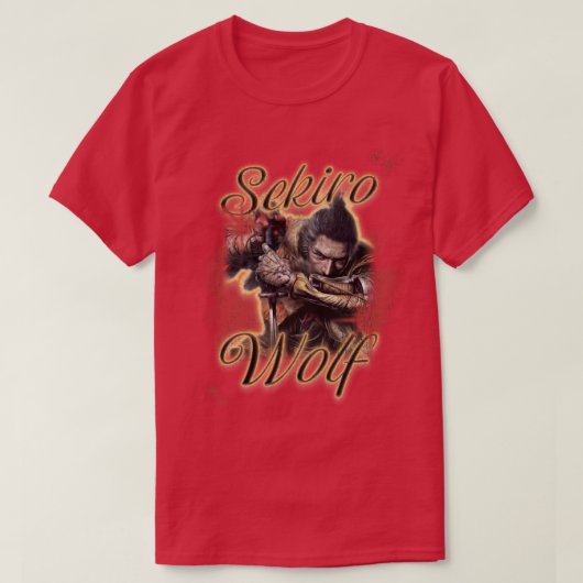Wolf Sekiro Vintag Airbrush T-Shirt (Design vorne)