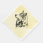 Wolf Serviette (Ecke)