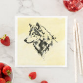Wolf Serviette (Beispiel)