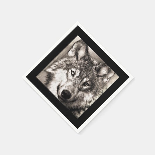 Wolf Serviette (Ecke)