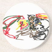 Wolf Set Herbst Getränkeuntersetzer (Vorne)