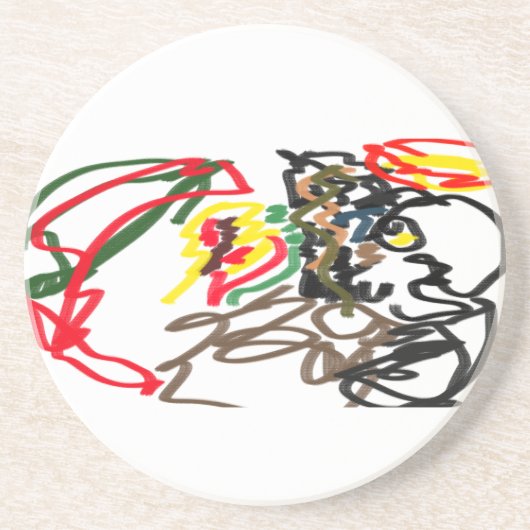 Wolf Set Herbst Getränkeuntersetzer (Vorne)