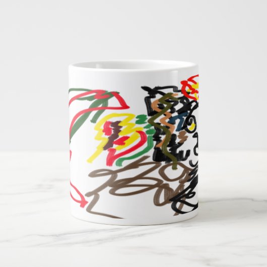 Wolf Set Herbst Jumbo-Tasse (Vorderseite)