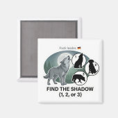 Wolf Shadow Matching Magnet (Vorderseite/Rückseite)