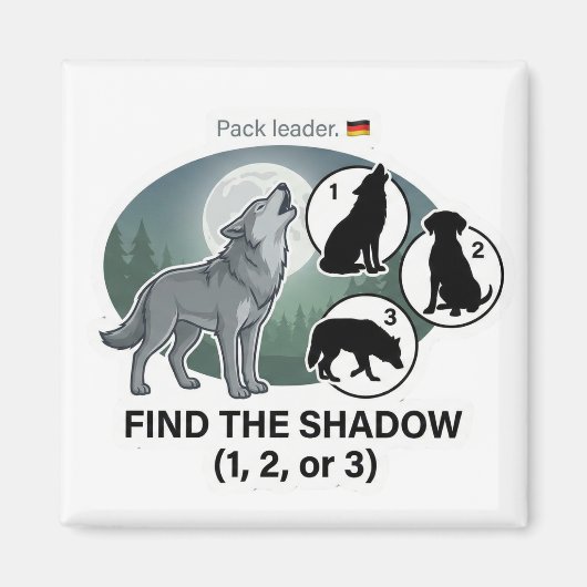 Wolf Shadow Matching Magnet (Vorne)