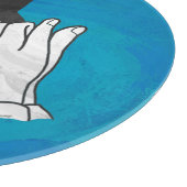 Wolf Shadow on Blue Schneidebrett (Ecke)