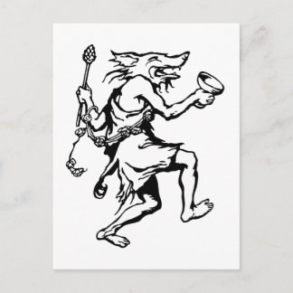 Wolf Shaman Postkarte