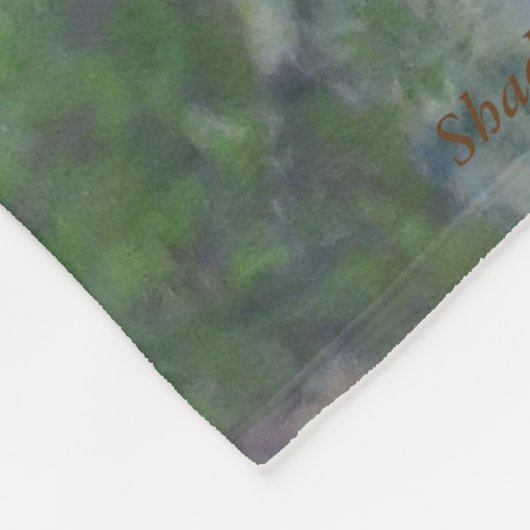 Wolf-"sicherer Hafen-" Fleece-Decke Fleecedecke (Ecke)