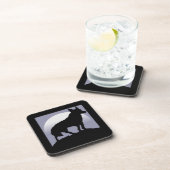 WOLF-SILHOUETTE GETRÄNKEUNTERSETZER (Rechte Seite)