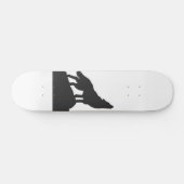 Wolf-Silhouette hewling - Farbe auswählen Skateboard (Horizontal)