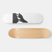 Wolf-Silhouette hewling - Farbe auswählen Skateboard (Horizontal)