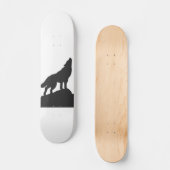 Wolf-Silhouette hewling - Farbe auswählen Skateboard (Vorderseite)