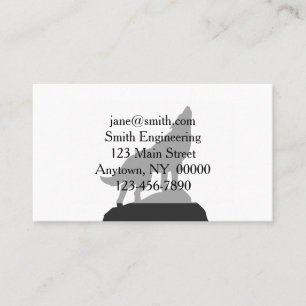 Wolf-Silhouette-Hobling - Wählen Sie Hintergrundfa Visitenkarte