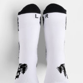 Wolf-Silhouette im Wald Socken (Oben)