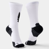 Wolf-Silhouette im Wald Socken (Gewinkelt)