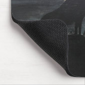 Wolf-Silhouette-Malerei von Alfred Fox Mousepad (Ecke)