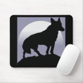 WOLF-SILHOUETTE MOUSEPAD (Mit Mouse)
