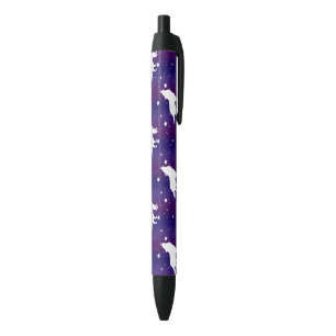 Wolf Silhouette Starry Night Galaxy Lover Universu Kugelschreiber