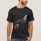 Wolf Silhouette T-Shirt (Vorderseite)
