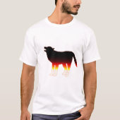 Wolf-Silhouette T-Shirt (Vorderseite)