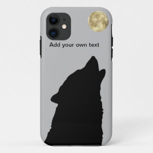 Wolf Sillhoutte mit Vollmond iPhone 5 Fall Case-Mate iPhone Hülle