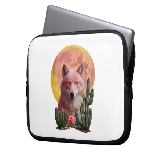 Wolf Six: Neopren Laptop-Sieb 10 Zoll Laptopschutzhülle (Vorderseite Links)