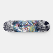 Wolf Skateboard - Blue Wolf Skateboard (Horizontal)