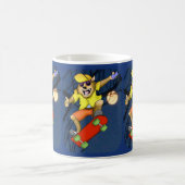 Wolf Skateboarder Tasse (Mittel)