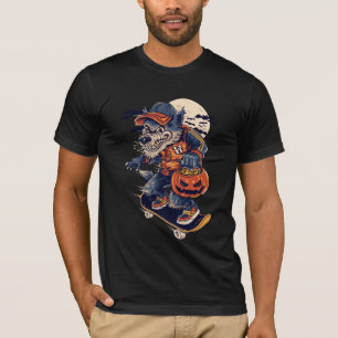 Wolf Skateboarding auf Trick und Leckerei T-Shirt