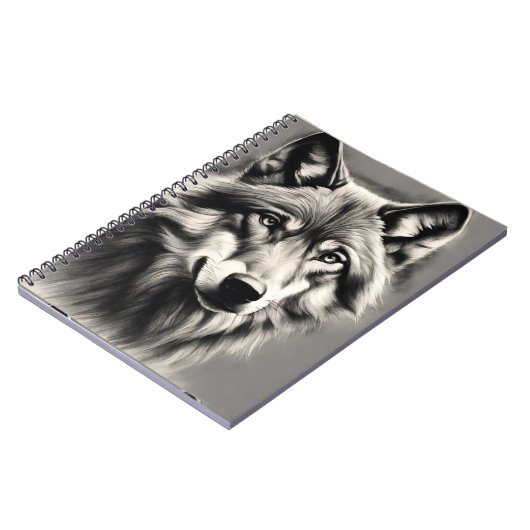 Wolf Sketch Notizblock (Linke Seite)
