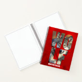 Wolf Sketchbook Tierfotografie mit Typografie Notizblock (Innenseite)
