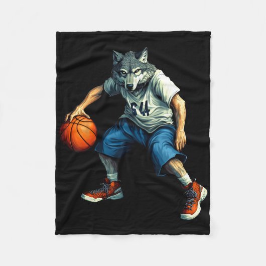 Wolf Sketll Spieler Fleecedecke (Vorderseite)