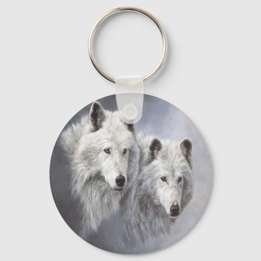 Wolf Snow Buddies Schlüsselanhänger (Vorderseite)