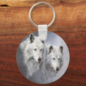 Wolf Snow Buddies Schlüsselanhänger (Vorderseite)