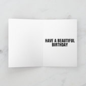 WOLF SNOW FOTOGRAFIE BIRTHDAY CARD KARTE (Innenseite)