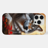 Wolf Solitude Amidst Nature iPhone Hülle (Rückseite (Horizontal))