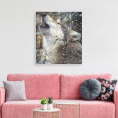 Wolf Song - Pastel Leinwanddruck (Insitu (Wohnzimmer))