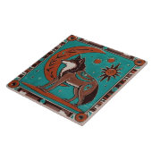 Wolf Southwest Indianeramerikaner Südwest Fliese (Seite)