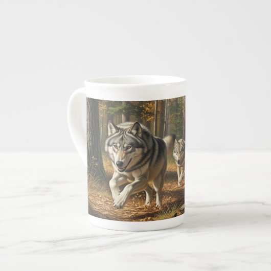 Wolf Specialty Mug style 1 Porzellantasse (Vorderseite Links)