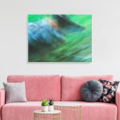 Wolf Speed 24" x 18", 1,5", Single Leinwanddruck (Insitu (Wohnzimmer))