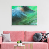 Wolf Speed 24" x 18", 1,5", Single Leinwanddruck (Insitu (Wohnzimmer))