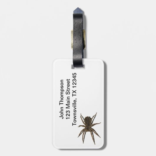 Wolf Spider Gepäckanhänger (Rückseite vertikal)