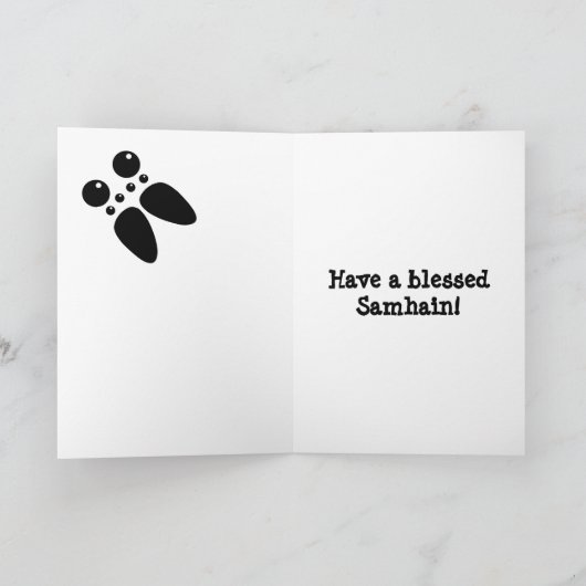Wolf Spider Samhain Card Karte (Innenseite)